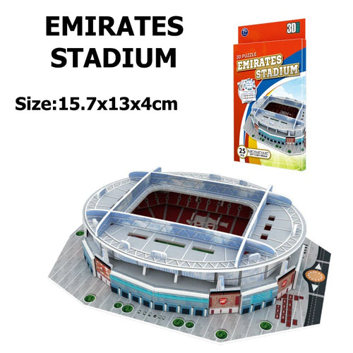Miniature Football Field 3D DIY Puzzle World Famous Stadiums Models