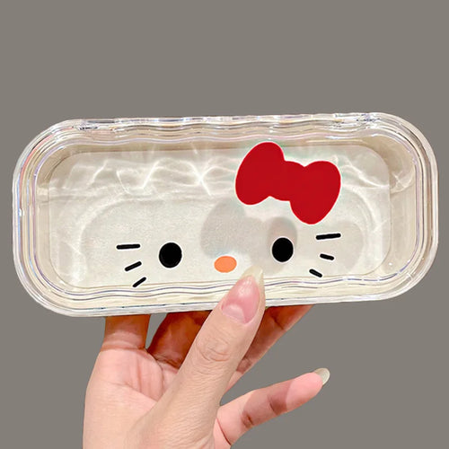 Sanrio Hello Kitty Glasses Storage Box Anime Kawaii Cute Cartoon Girly