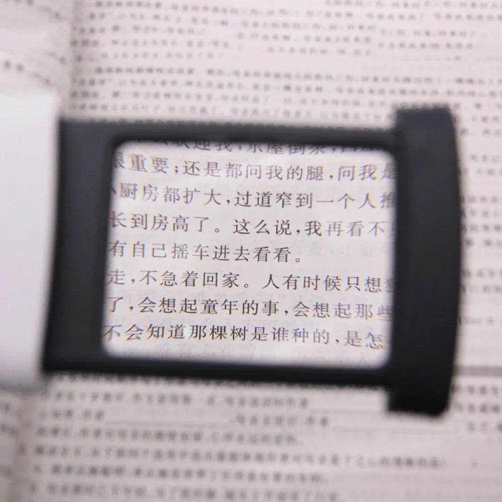 4X Magnifier with 1 LED Light - Foldable Pocket Microscope for