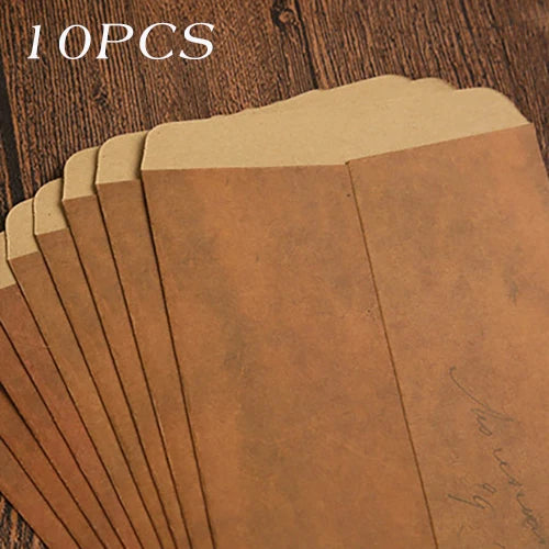 Mr.paper 10pcs/set Vintage Kraft Paper Envelope Creative Nostalgic