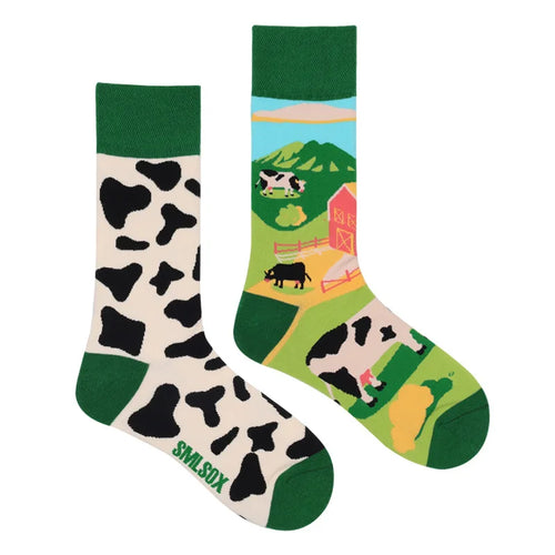1 Pair Man Women Sock Original AB Tide Socks Colorful Cat Dog Koala
