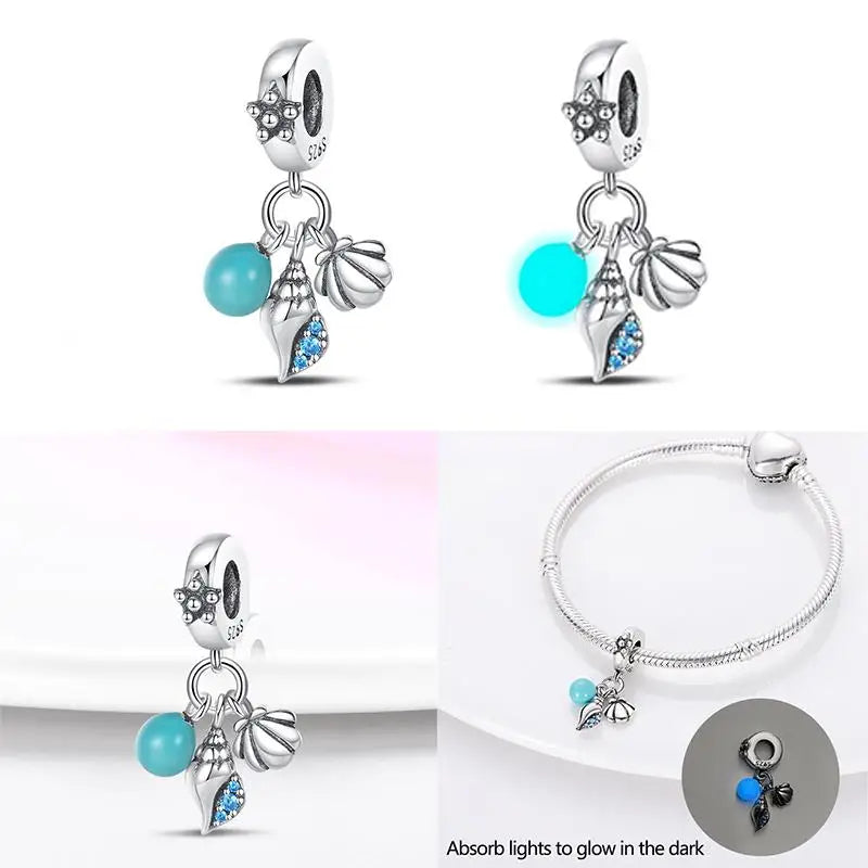 2024 New 925 Sterling Silver Luminous Charm Beads for 3mm Original