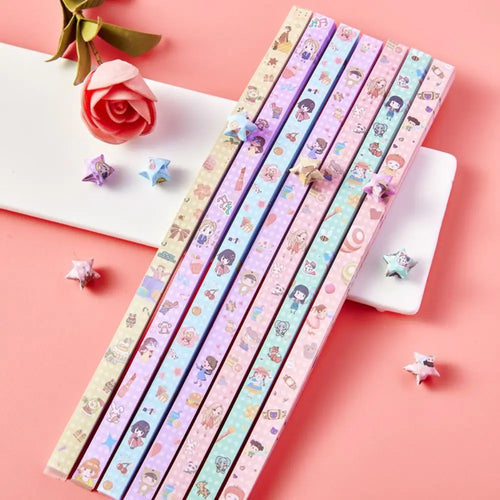 540 Sheets Origami Paper Stars DIY Hand Crafts Origami Lucky Star