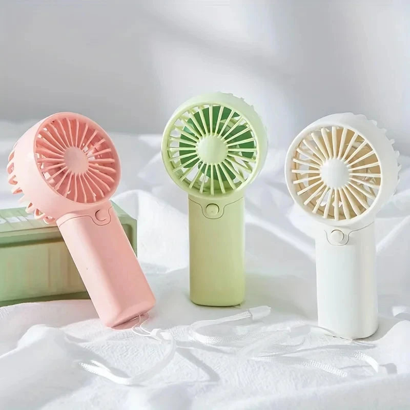 2025 Cute Mini Fan Portable Handheld Fan Lightweight Handy Fan Pocket