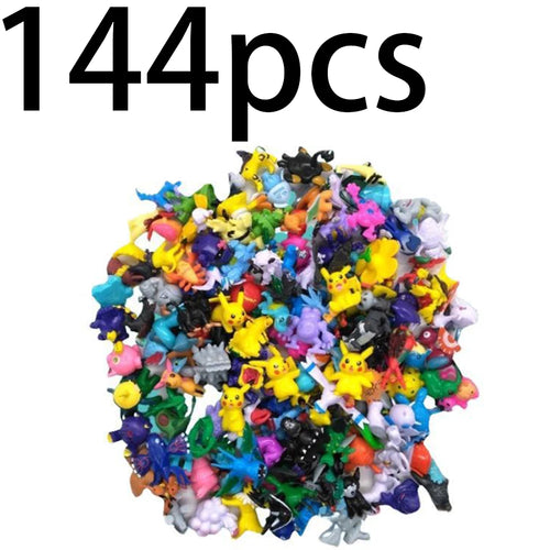 24-144 Pcs Pokemon Action Figure 2-3CM Not Repeating Mini Figures