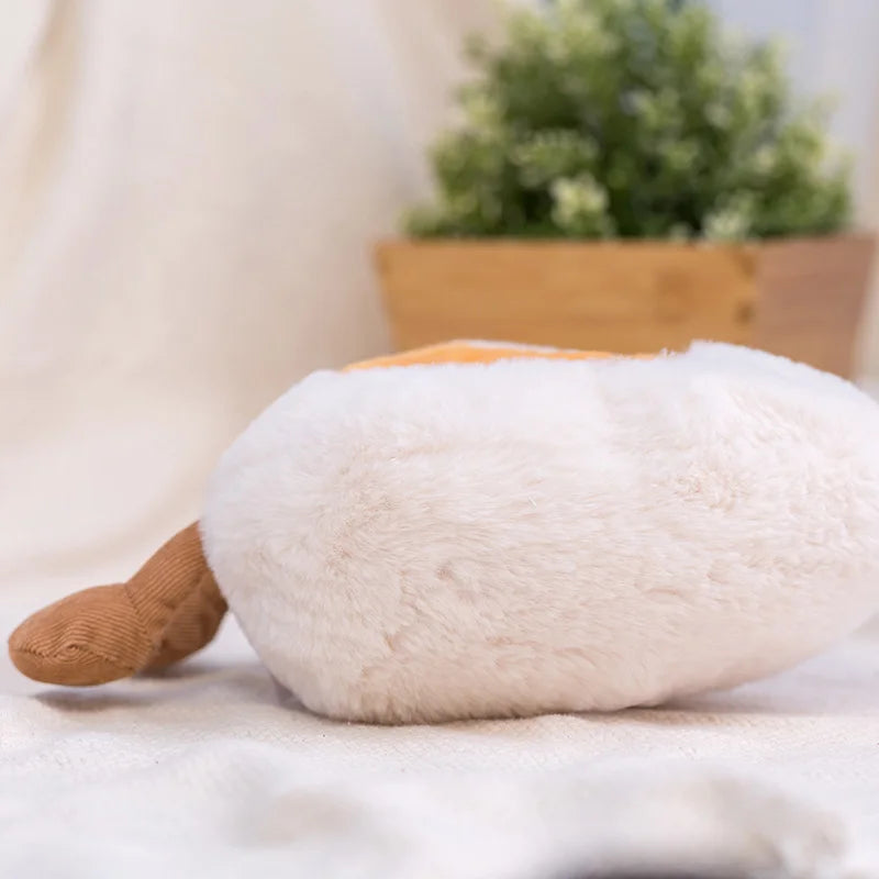 New Cartoon Egg Stuffed Toy Expression Food Bread Toast Series