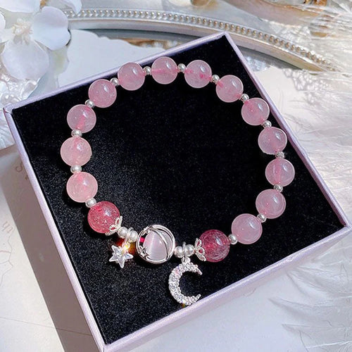 New Simple Beads Crystal Bracelet For Women Girls Korean ins Flower