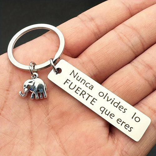 Inspirational Positive Energy Elephant Powdered Elephant Stainless