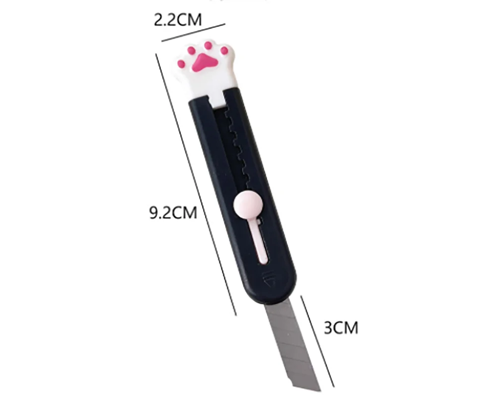 Kawaii Mini Pocket Cat Paw Art Utility Knife Express Box Knife Paper