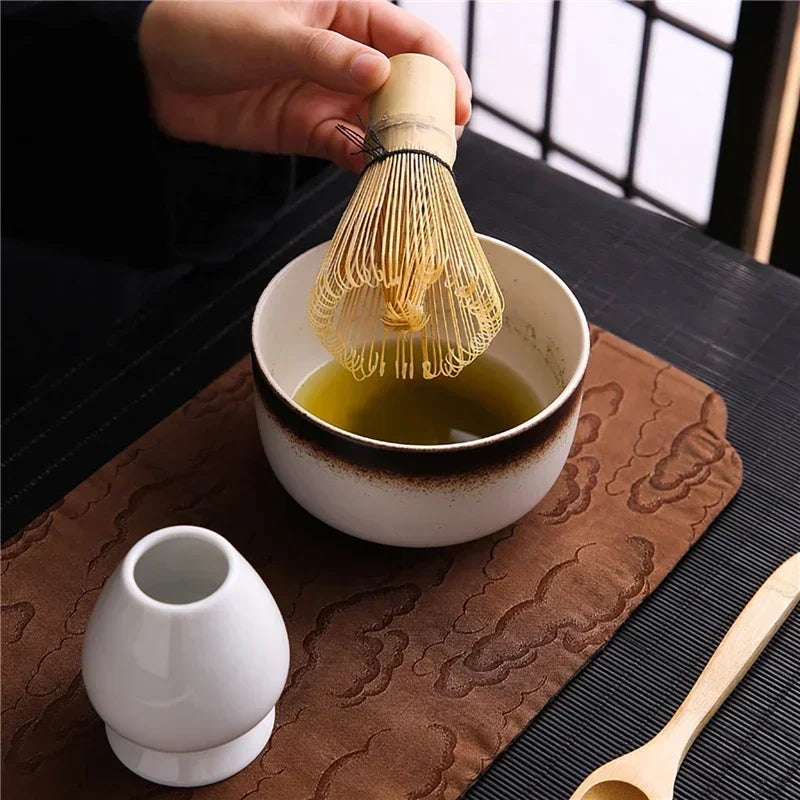 4/6/7PCS Japanese Matcha Blender Set with Bamboo Whisk Matcha Brush