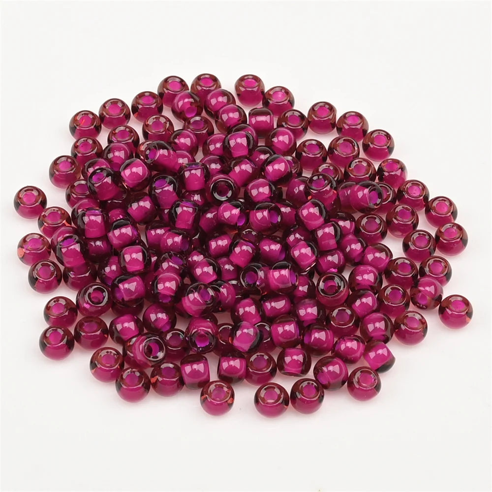 4.0mm Czech Glass Mini Beads Dye Core Small Glass Beads for DIY Making