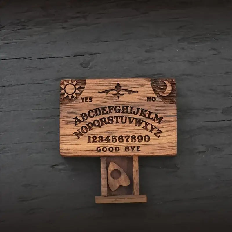 Mini Ouija Board Retro Miniature Spirit Board With Drawer Wooden