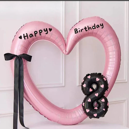 Hollow Out Love Heart Balloon Birthday Party Decoration Cute Love