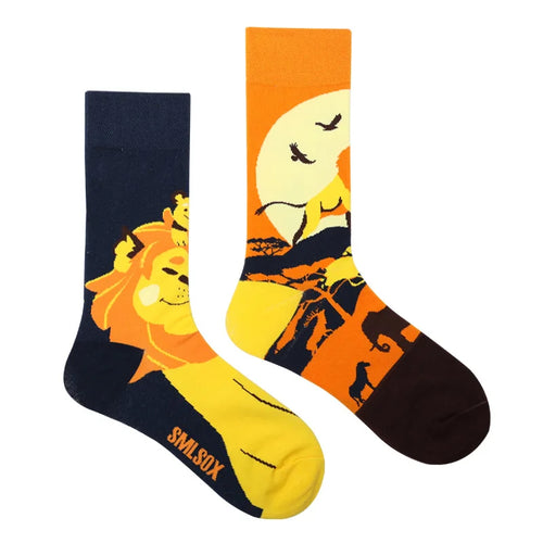 1 Pair Man Women Sock Original AB Tide Socks Colorful Cat Dog Koala