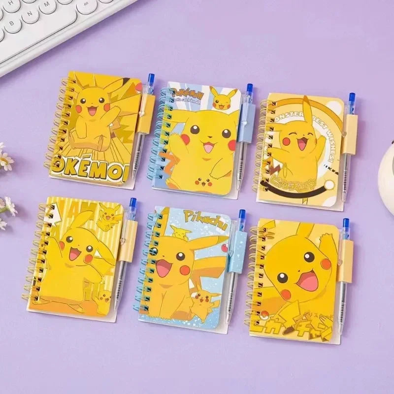 Pokemon Pikachu Notebook with Pen Set, Cute Diary Journal for School