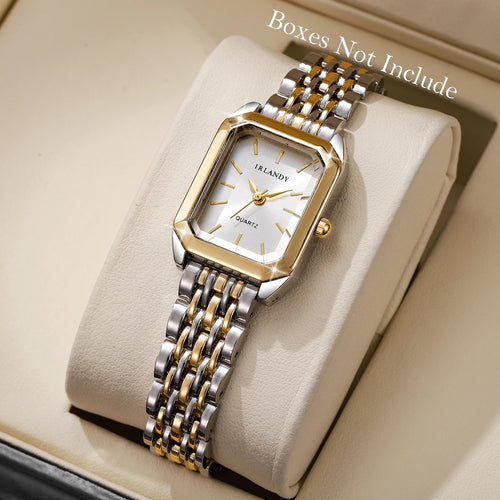 Fashion Rectangle Women Watches Steel Strap Ladies Quartz Wrist Watch
