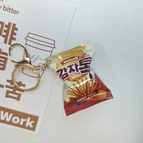 Simulation Instant Noodles Keychain On The Phone Mini Snacks Pendant