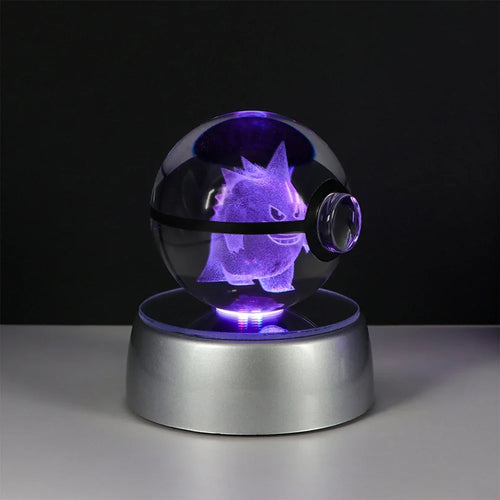 Pokemon Crystal Ball Pikachu Gengar Eevee Mewtwo Lacario Anime Game