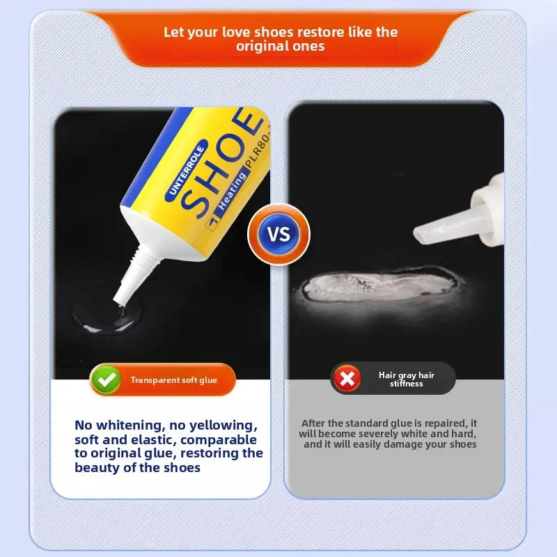 Strong Shoe Glue 60ml, Waterproof Shoe Adhesive Fast Dry for Repair,
