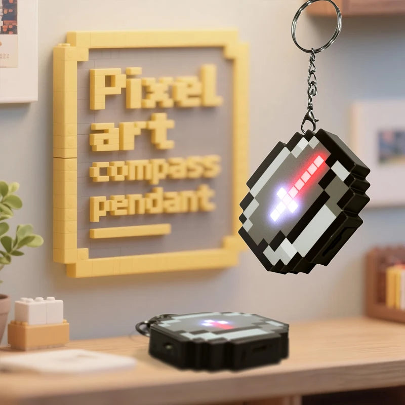 Compass Pixel Wind Peripheral design Toy trinket Use Movable Compass