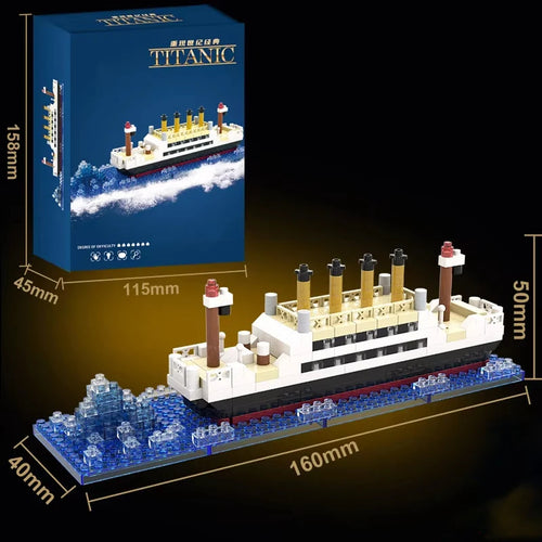 Small Particle Building Block Assembly Toy Titanic Giant Boy Girl