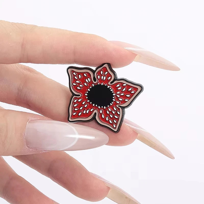 Sci-fi Horror Movies Brooch Enamel Pins Red Cannibal Flowers 26