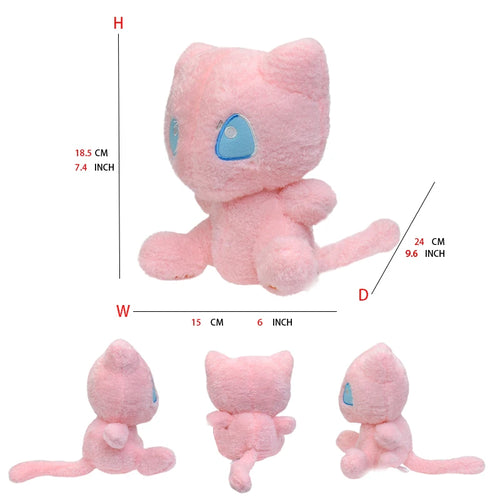 Mew Pokemon Plush Doll Kawaii Cartoon Go dex Mew Plush Toys Soft