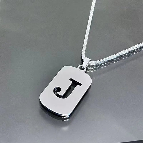 Stainless steel Men Women Pendant Necklace Hollow 26 Mother Without
