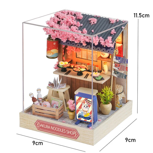 Kitten Mini Doll House 3D Puzzle Assembly Model Building Kit Creative