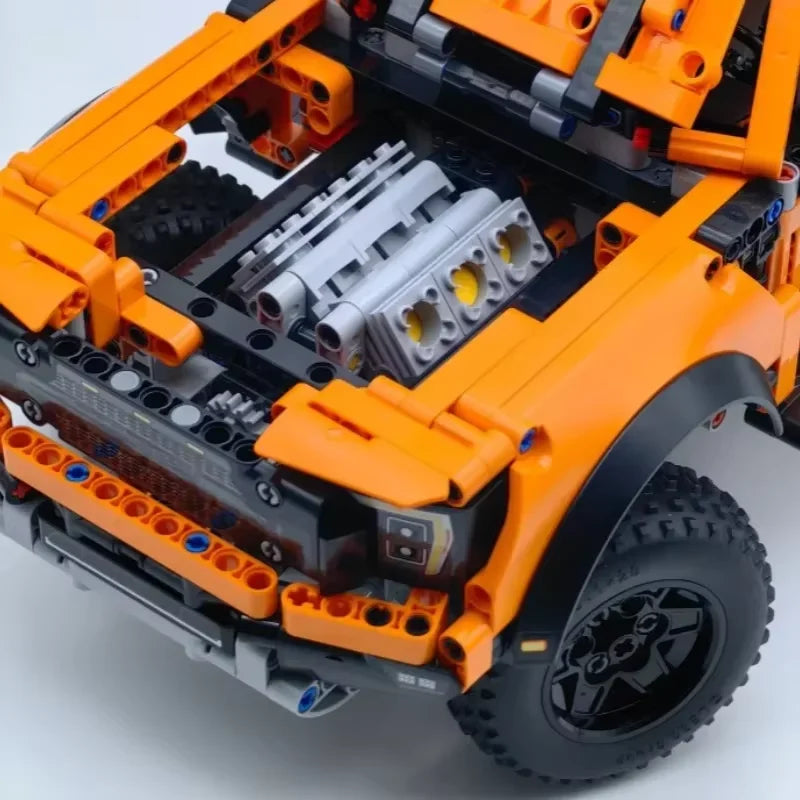 1379PCS Tech Raptors F150 Truck Race Car Building Kit Compatible MOC
