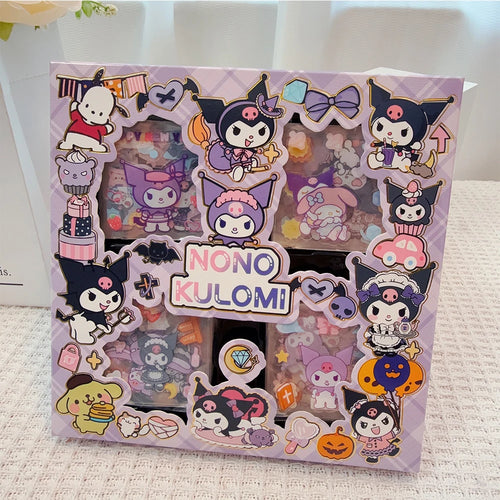 100pcs Cute Sanrio Stickers Kawaii Kids Girls Decals Toys Transparent