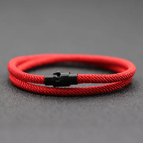 New Minimalist Men Rope Bracelet Double Layer Survival Braclet Homme