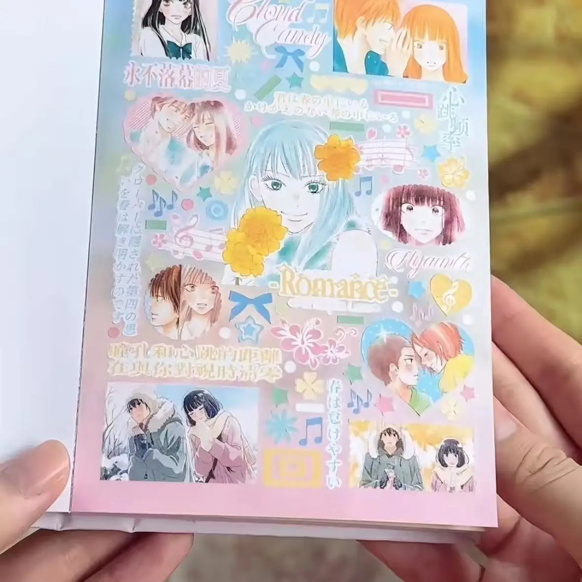 Japanese Magazine Sticker Cut Film Handbook Material Ancient Cute