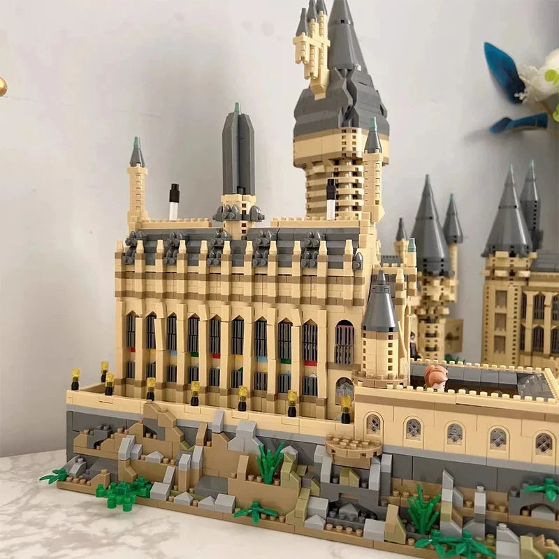 Micro Bricks City Creative Medieval Magic School Castle Famous
