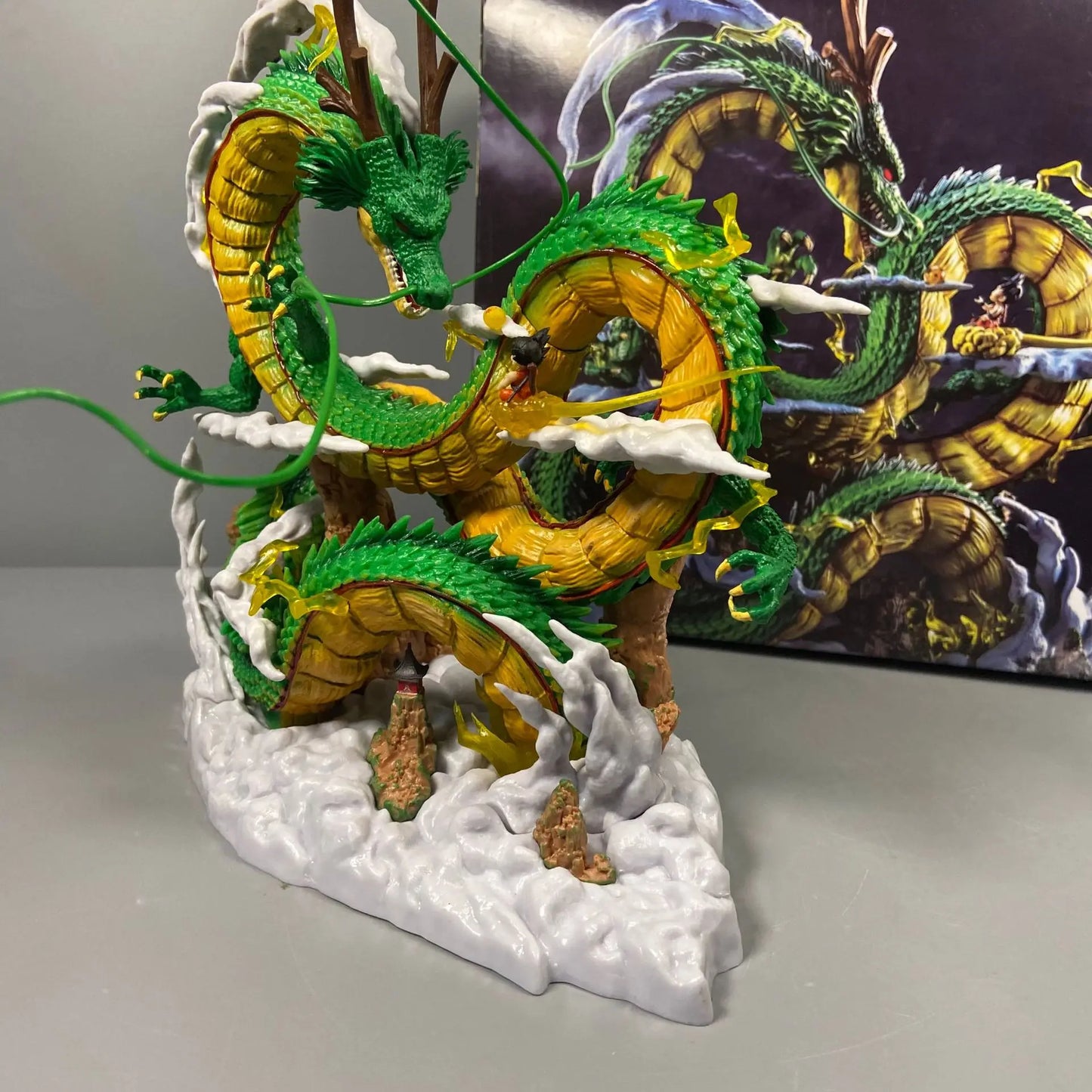 24cm Dragon Ball Anime Figure Shenron Figure Goku And Shenron Figurine