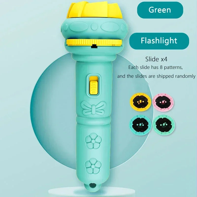 Flashlight Projector Torch Lamp Toy Cute Cartoon Creativity Toy Torch