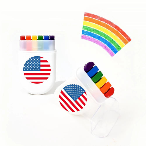 2 Pcs Rainbow Crayon Paint Color Set - Birthday Party Colorful Theme