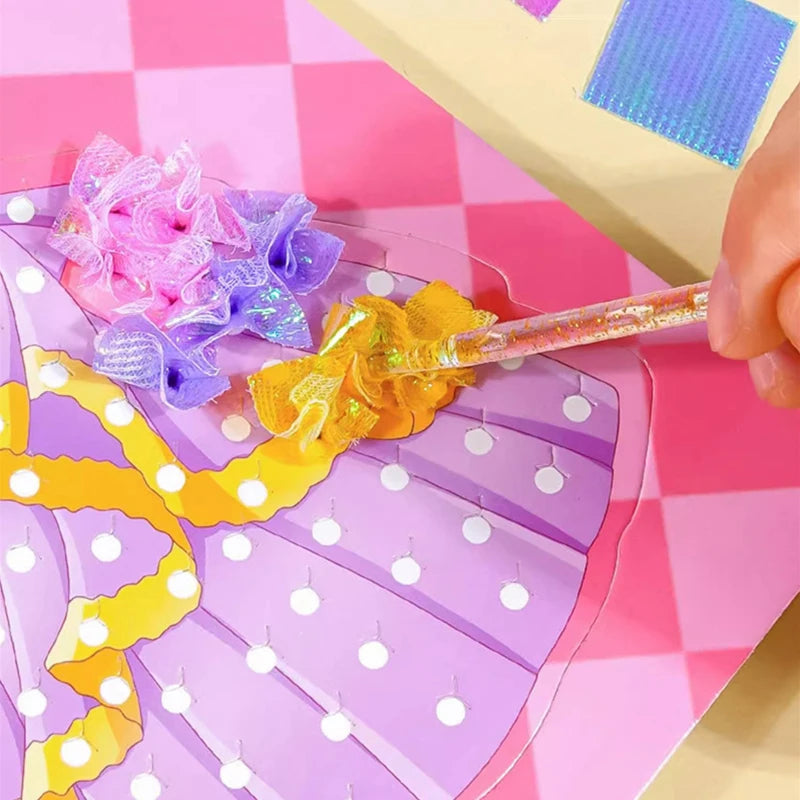 Children's Fabric Art Craze Poke Drawing Craft Toys Creative Puzzle