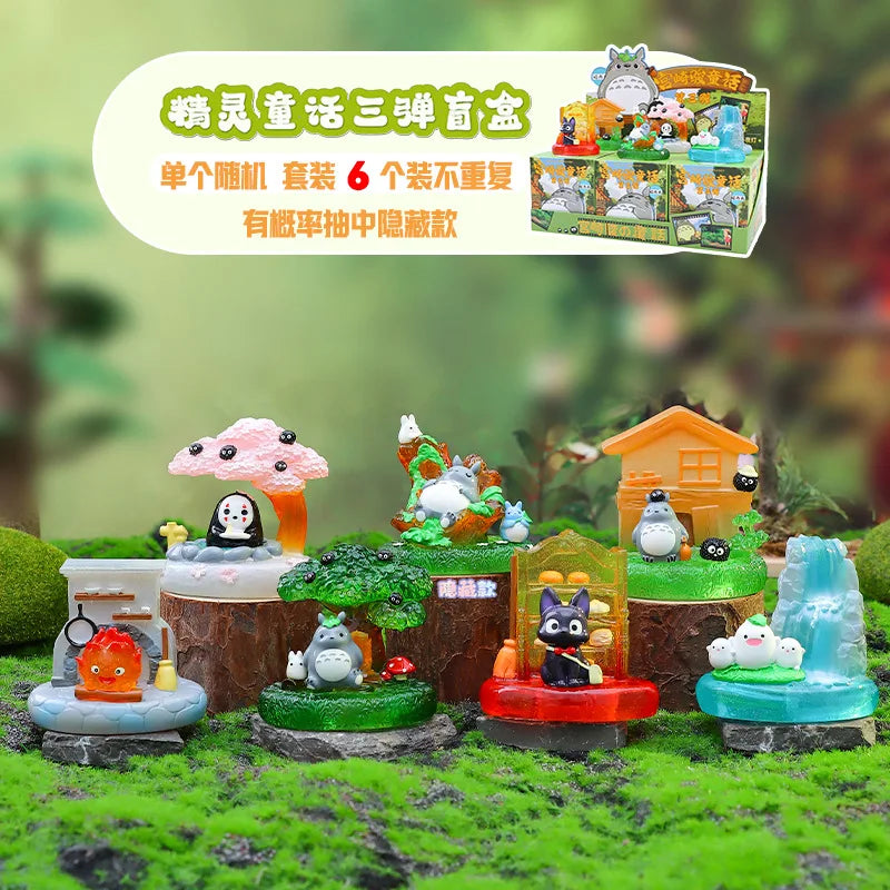 New Miyazaki Hayao Fairy Tale Third Play Blind Box Lamp Desktop