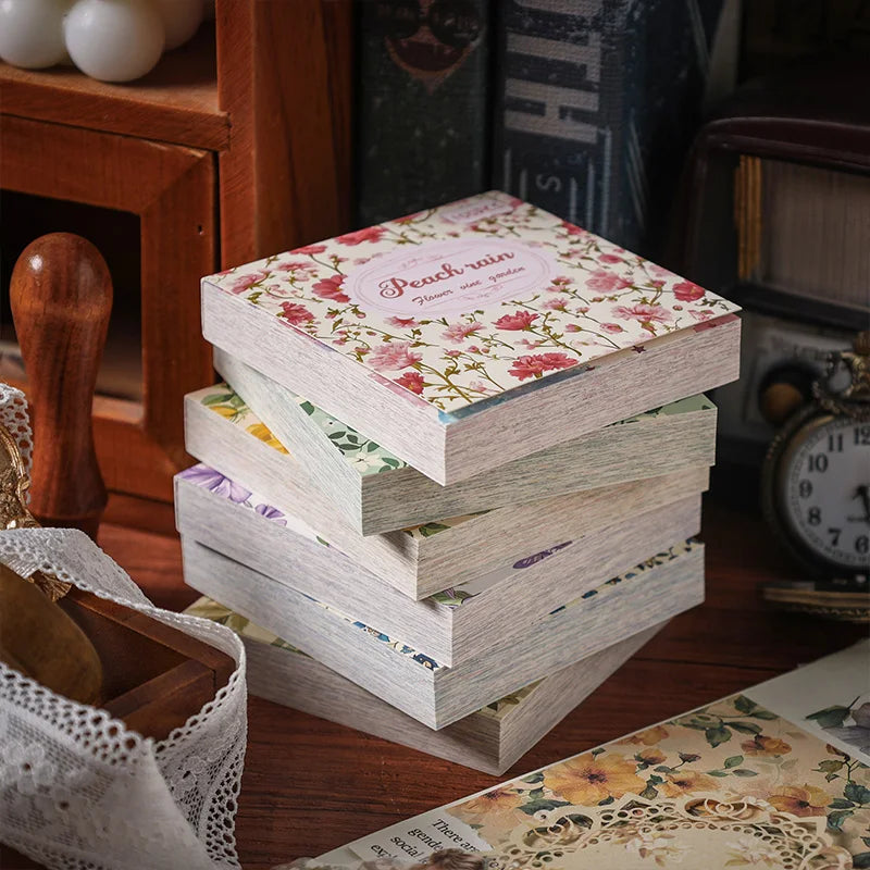 100pcs Vintage Paper Multi Style Deco Retro Stationery Supplies