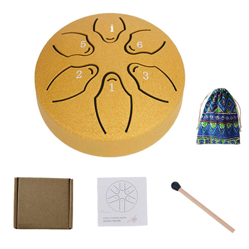 Steel Tongue Drum Portable Rain Drum Hand Pan Drum Percussion Musical
