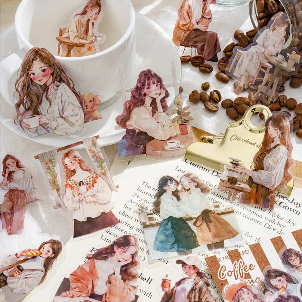 30pcs/pack Cute Cartoon Stickers DIY Scrapbooking Collage Junk Journal