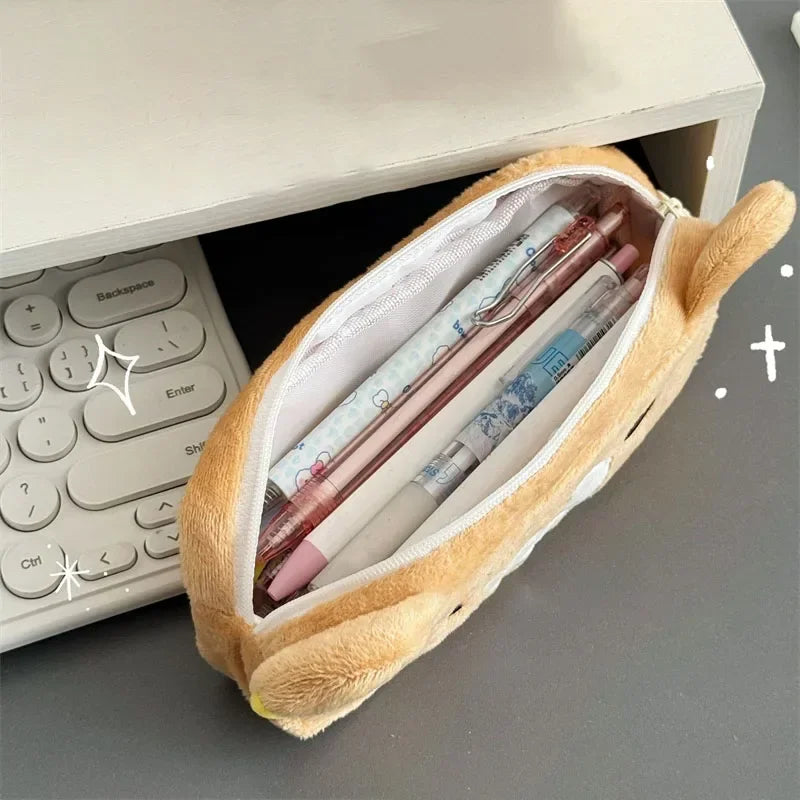 Kawaii Rilakkuma Pencil Cases For Kids Girls Cute Cartoon Bear Pencil