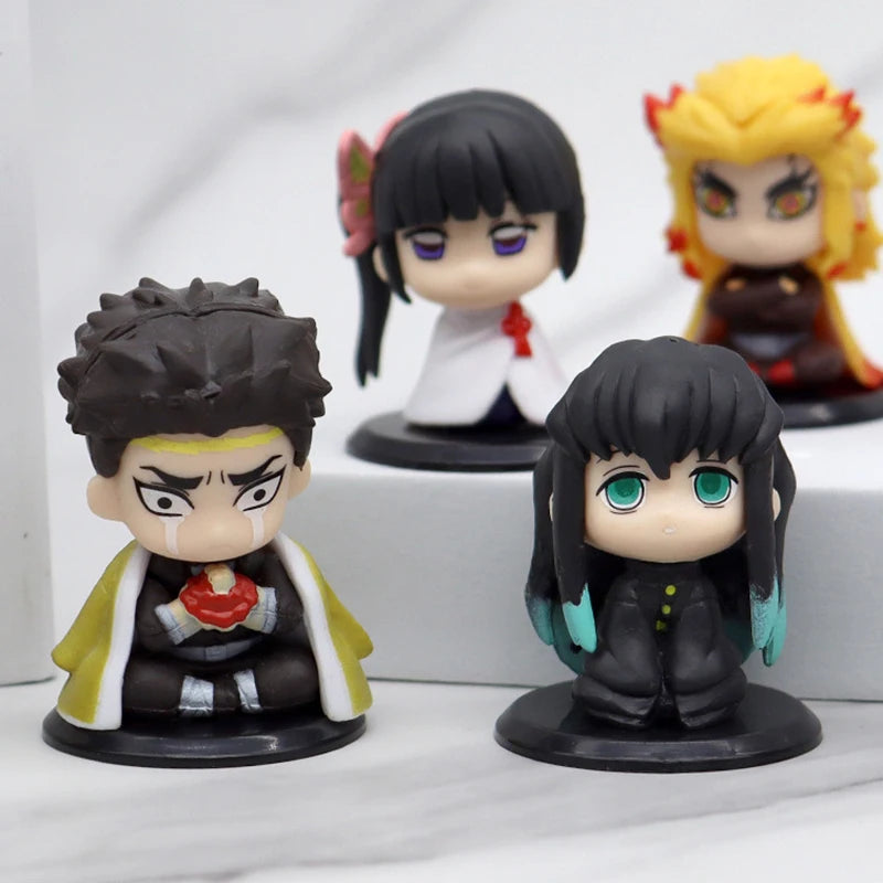 Demon Slayer Figure Toy Anime Kimetsu no Yaiba Q Version Sitting