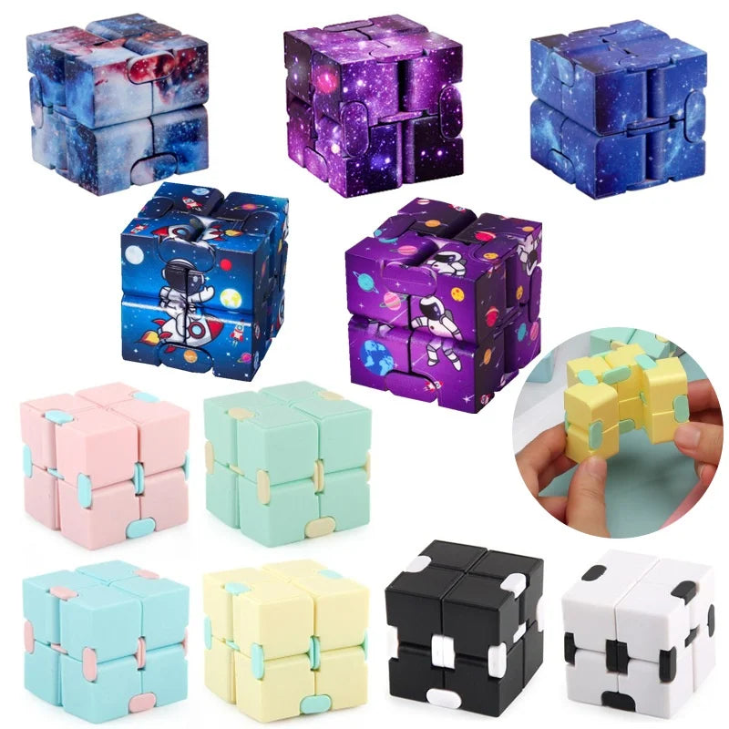 Infinity Cube Flip Adhd Toys Anxiety Toy Fingertips for Game Puzzle
