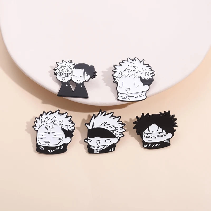 3-6pcs/Set Anime Collection Enamel Pins Custom Cartoon Character