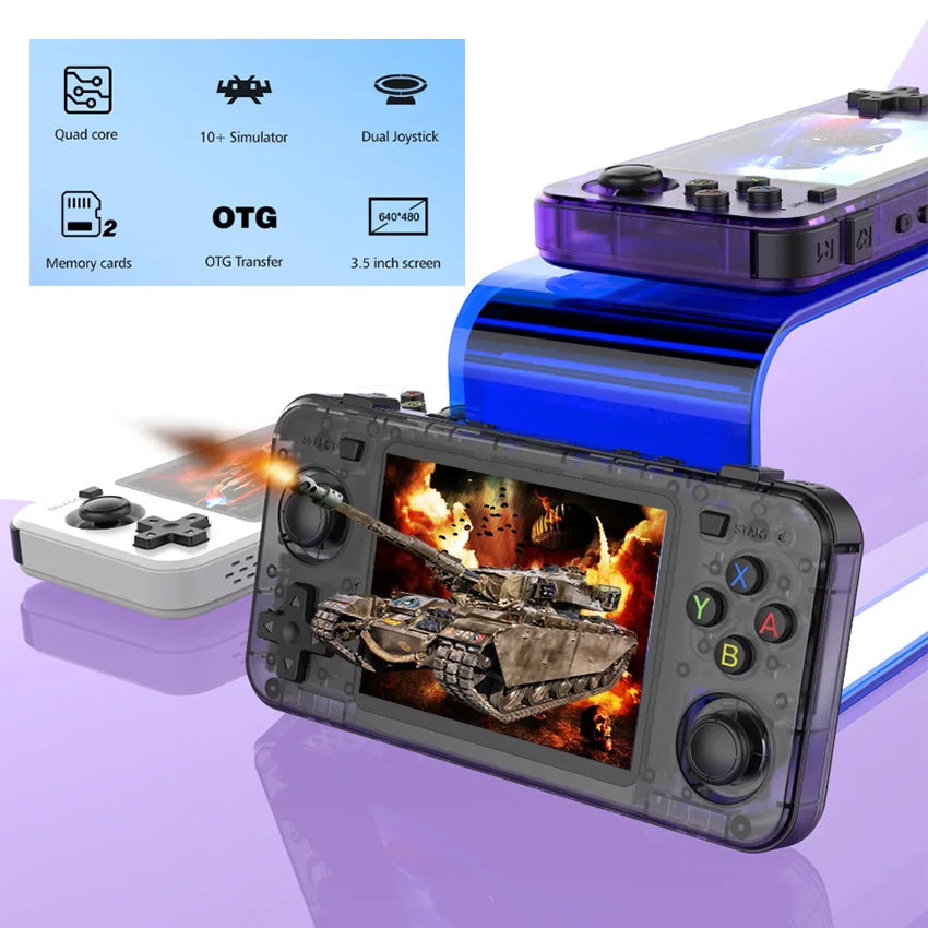 R36H ARKOS Retro Handheld Game Console Portable 64G 128G Pocket Video