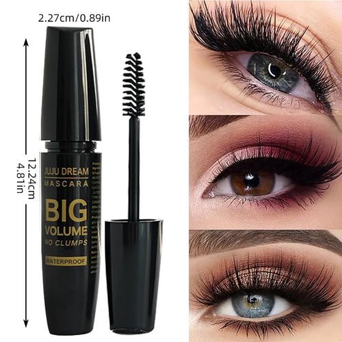 4D Black Mascara - Long-Lasting, Volumizing & Curling for All Skin