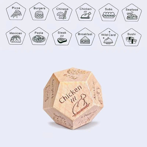 Dice for Her Him Couples Gift Ideas Food Decision Dice Games Christmas
