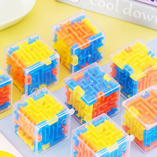 Fun 3D Cube Rolling Beads Maze Educational Toys Boys Girls Birthday